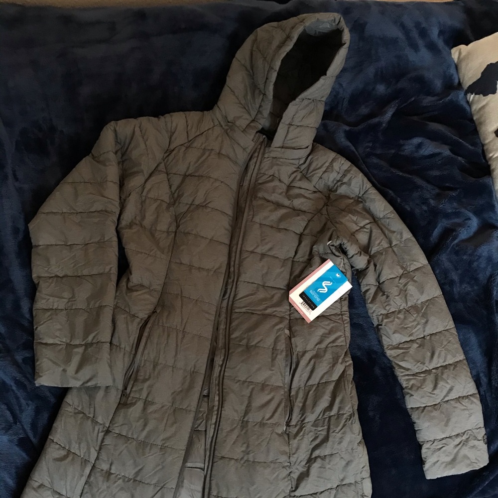 Long puffy winter coat